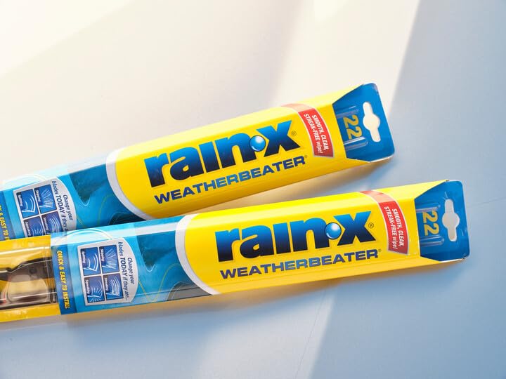 Rain-X 820149 WeatherBeater Wiper Blades, 22" Windshield Wipers (Pack of 2), Automotive Replacement Windshield Wiper Blades That Meet Or Exceed OEM Quality And Durability 22" and 22" Pack of 2