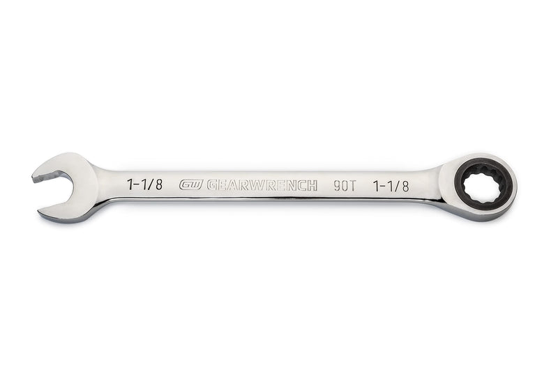 GEARWRENCH 1-1/8" 4 Degree Swing Arch 12 Point Ratcheting Combination Wrench - 86955 1-1/8" (Pack of 1)