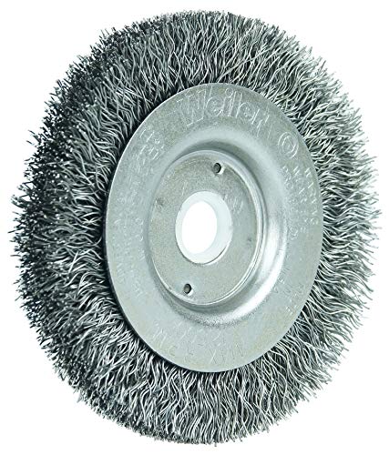 Weiler 00234 3" Narrow Face Crimped Wire Wheel, .0118" Steel Fill, 1/2"-3/8" Arbor Hole, Made in the USA (Pack of 2) Pack of 2 0.0118 Wire Size