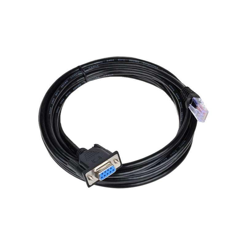 RJ45 to RS232,LFHUKEJI DB9 9-Pin Serial Port Female to RJ45 Female Cat5 Ethernet LAN Console 3.3Ft