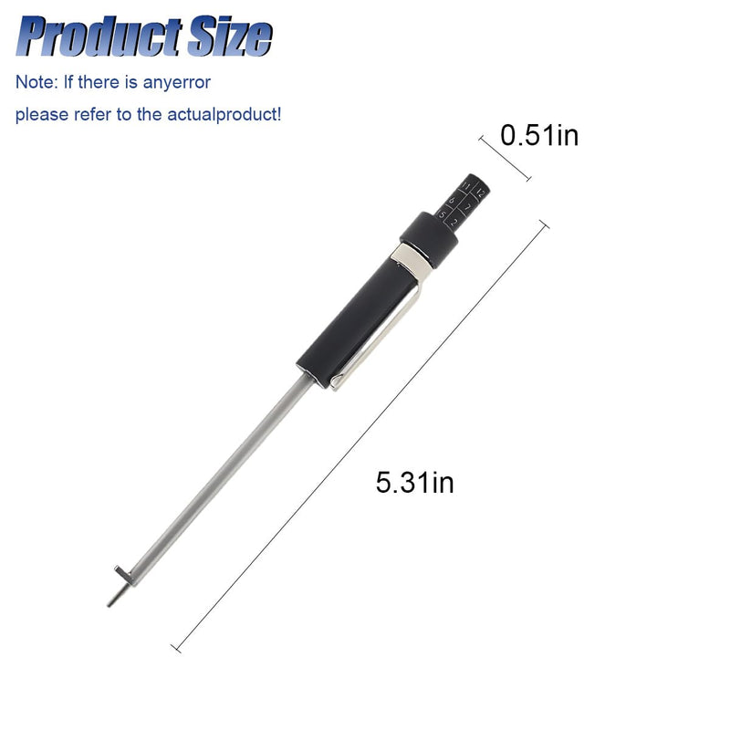 Brake Pad Thickness Gauge Measure Tool, Car Brake Measuring Tool with Scale, Tire Tread Depth Gauge, 1.5mm Thickness Car Brake Pad Detection Pen for Internal External