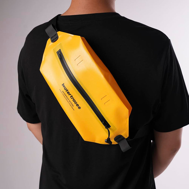 Waterproof Fanny Pack, Black, Yellow, Crossbody Waist Bag for Kayaking, Rafting, Swimming, Surfing, Paddle Board, Boating (Yellow)