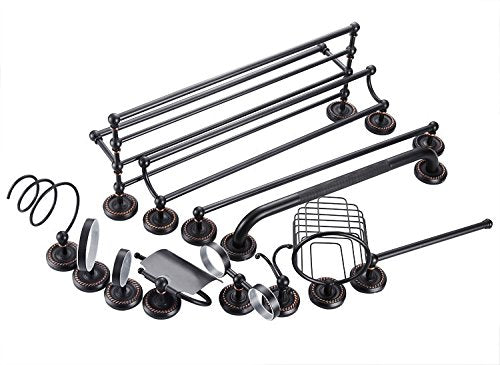 12-Inch Grab Bar Featuring Anti-Slip Handrail, Solid Brass, Oil Rubbed Bronze, Heavy-Duty Construction Armrest, Bathroom Bathtube Shower Safety Rail Mh 12 Inch (Pack of 1)