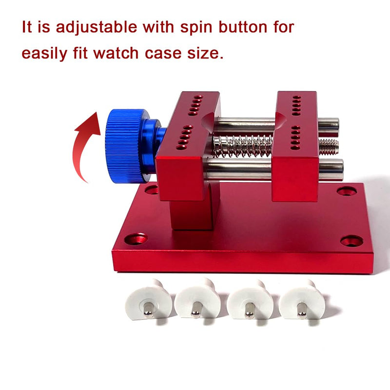 Adjustable Watch Case Holder, Replacement for Professional Watch Repair Tools, Fits 80mm Watch Back Covers, Watchmaker Tool for Movement and Strap Removal