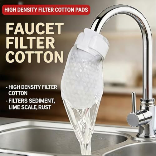 2026 New Faucet Filter Cotton Bag, 100Pcs Faucet Filter Bag for Filtering tap Water, Cotton Filter Bag for Faucet, Kitchen Sink