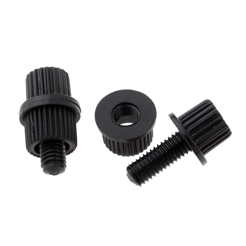 Nylon License Plate Screws, Bolts and Nuts for Frame, Plastic Fasteners Kit for Motorcycle Bike, Holder Bolt (Black and White) 8 pairs of nylon license plate cover screws