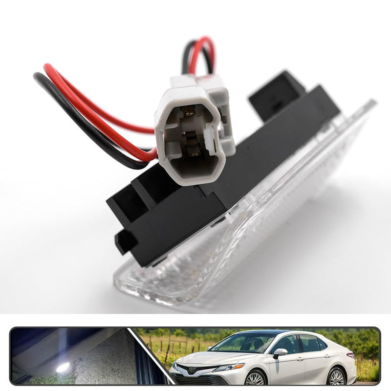 2Pcs LED Courtesy Door Light for Toyota 4Runner Camry Prius Tundra Sienna Avalon Lexus IS ES GS LS RX GX LX Powered by High Power SMD Xenon White LED Error Free