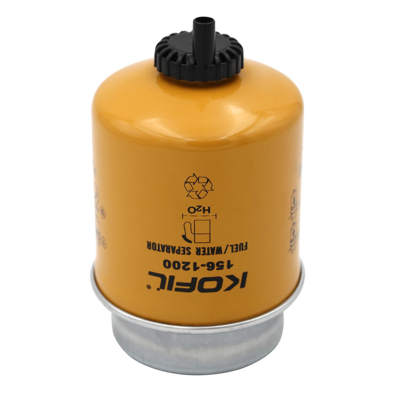 156-1200 Fuel Water Separator, Compatible with CAT 257B 247B3 247B 249D 239D, Replaces BF7675-D, 86759, P551423, FS19621, SN70125, WK8126