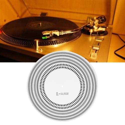 inch Turntable Stroboscope Disc 33/45/78 RPM 50/60Hz Rotational Speed Detection for LP Vinyl Turntables Calibration Disc for Vinyl Record Player