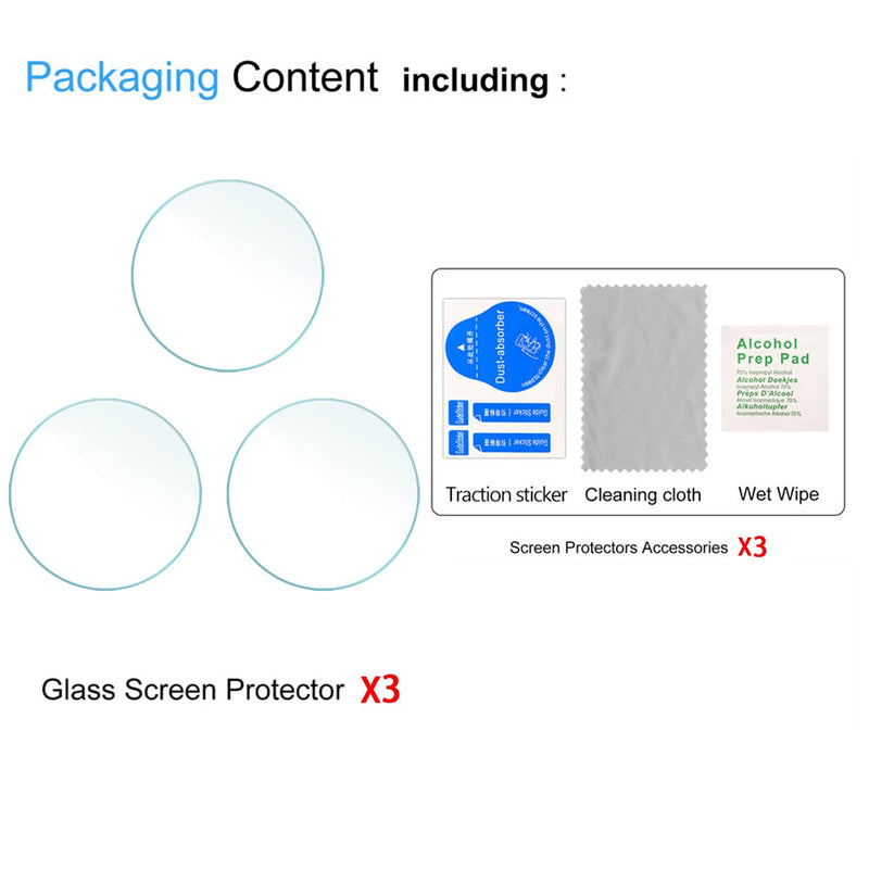 Suoman 3+2 Pack for Garmin Forerunner 165 Screen Protector, Charger Port Protector + 9H Hardness Tempered Glass Protector for Forerunner 165/165 Music