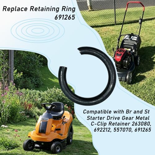  [AUSTRALIA] - 691265 Retaining Ring Starter Drive Gear Metal C-Clip Retainer 20Pcs