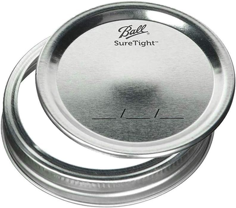 Ball Regular Mouth Lids with Bands,12 Lids with Bands per Pack (2-Pack)
