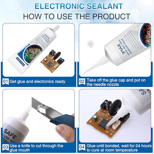 120 ml/4 oz Conformal Coating for Electronics, Waterproof Silicone Conformal Coating, Fast-Dry Clear Insulating Sealant for Circuit Boards, LED Lamps, Appliance Control Boards, RC Electronics