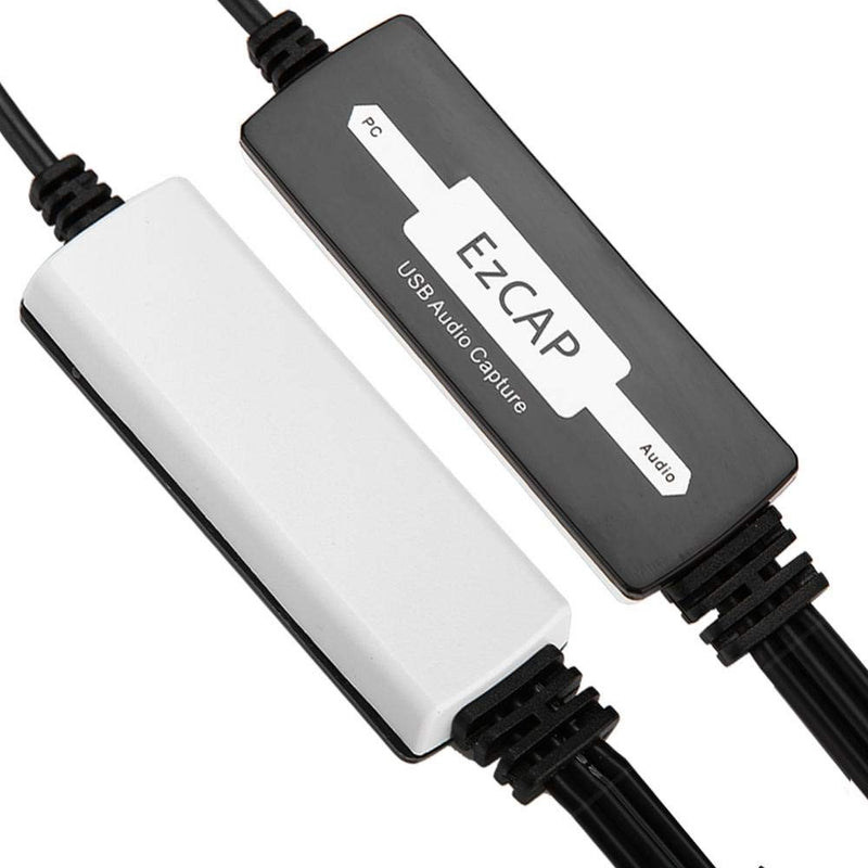 USB Audio Capture Recorder Card Converts Turntable LP/Cassette Tape Audio to MP3/WAV Digital Music Converter Adapter, Support XP/Vista/7/8/8.1/10 and