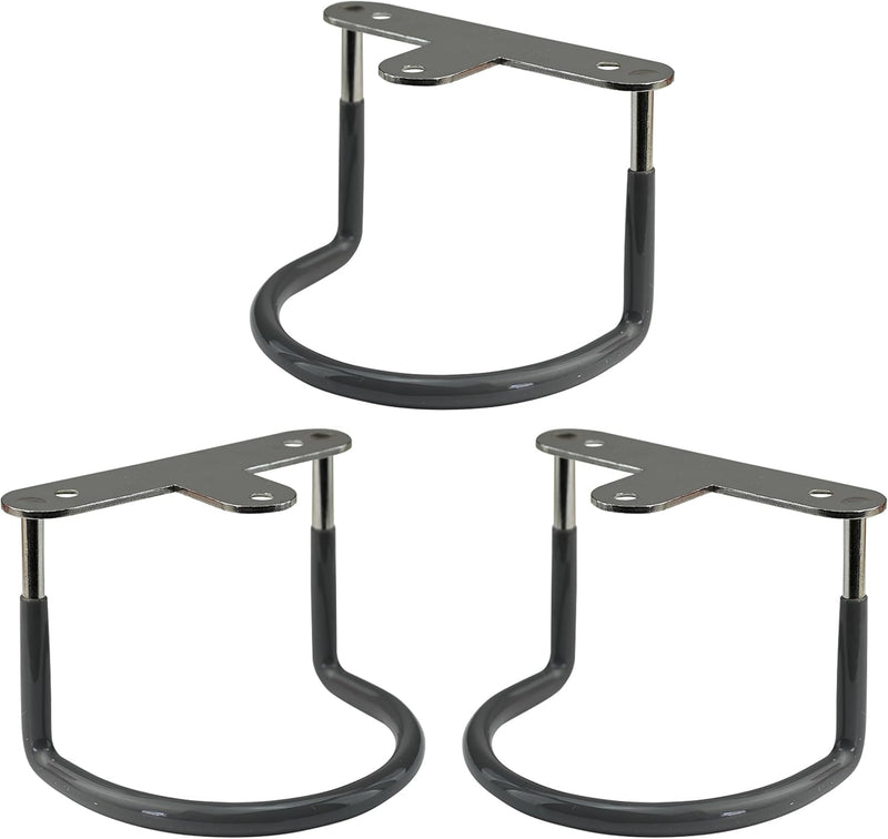 TidyFriend Rubberized Under Desk Laptop Mount - 9 Racks in 3 Sets, Laptop Under Desk Mount, Organizer Rack with Screws 3 Pack
