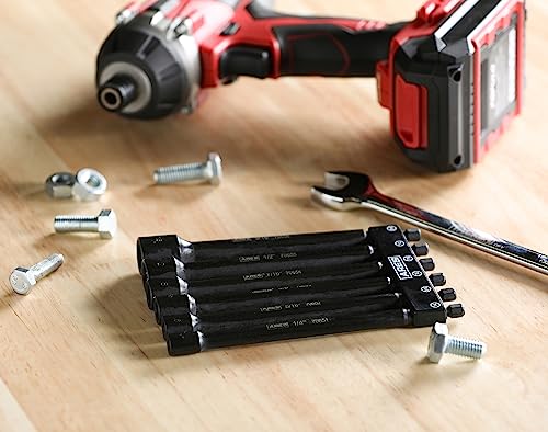 ARES 70650 6-Piece SAE Magnetic Impact Nut Driver Bit Set 6pc SAE Magnetic Impact Nut Driver Set