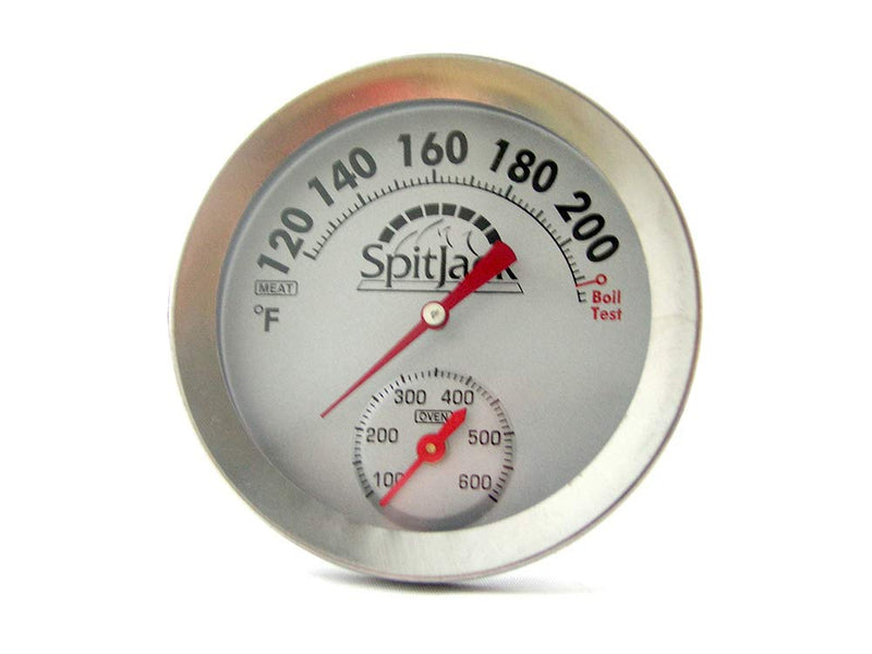 SpitJack Dual Sensor Meat and Oven Thermometer for Rotisserie Cooking Whole Pig, Hog, Lamb and Turkey. Internal and External Meat Probe for Grill, Smoker, Oven and Kitchen (2 Pack)