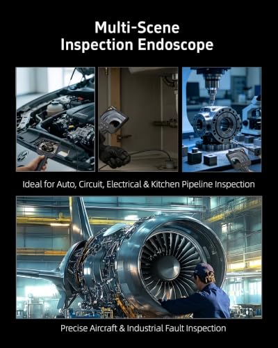 3.9mm Endoscope Camera with Light, 1920P HD Borescope Inspection Cam
