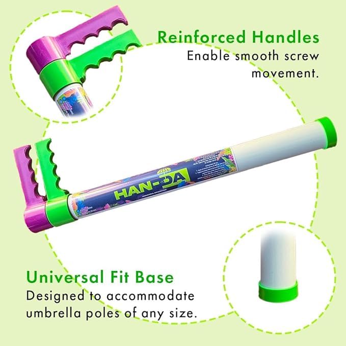 HAN-DA Beach Umbrella Sand Anchor - Portable Sand Remover & Digger Tool, Sand Hole Digger, Watch the Video for Proper use. If it Comes Apart from overstretching, it’s not Broken