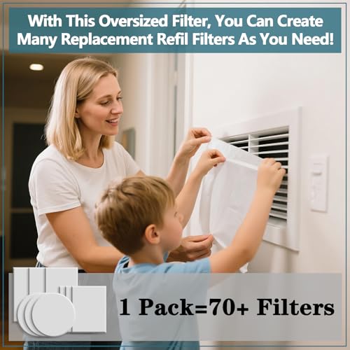 MERV 8 Cut to Fit Air Vent Filter Material for HVAC Vents