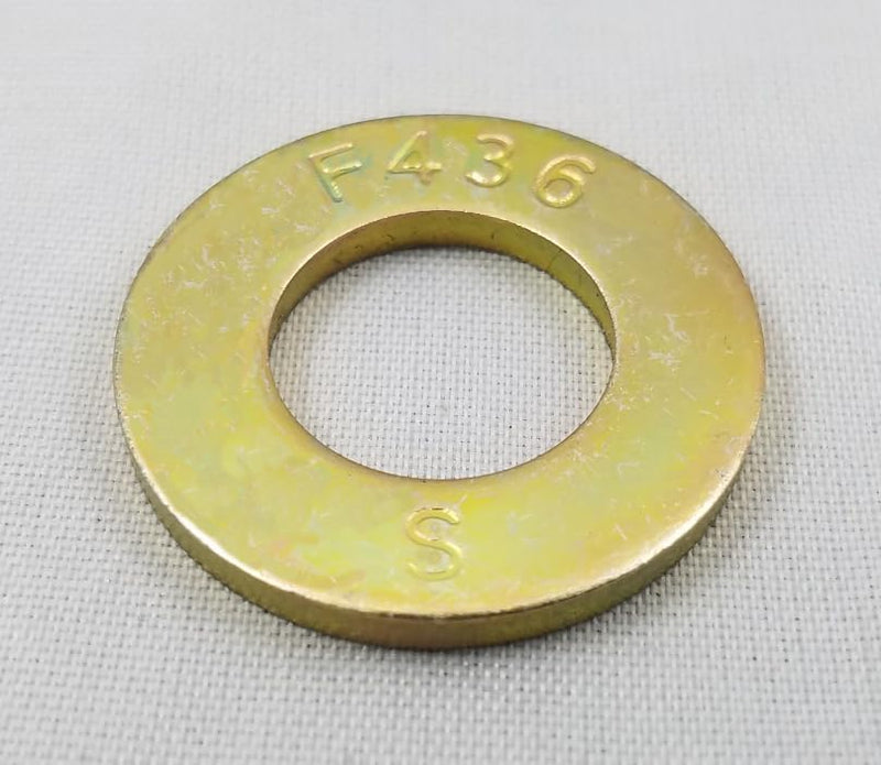 5/8" Grade 8, Yellow Zinc, ASTM F436, SAE, Flat Washer, Pack of 20 INFAST