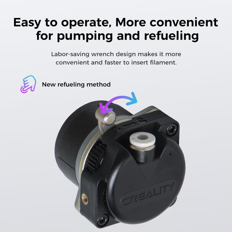 Creality K1/K1 Max/K1C/K1 SE Extruder with Motor, Official Upgraded K1 Extrusion Kit Direct Drive Extruder Dual Gear Smooth Feeding High Speed Printing Extruder for K1 SE/Ender 3 V3 Plus 3D Printer for K1/K1C/K1 Max/K1 SE(with Motor)