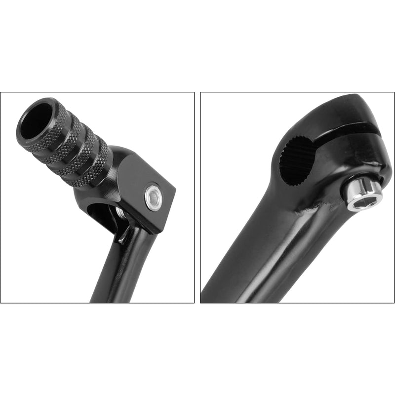 GREHUA Folding Gear Shift Lever Compatible with 50cc 70cc 90cc 110cc 125cc Pit Dirt Bike SSR110 SSR125 TaoTao110 DB10 DB14 ATA SDG107 TTR50 Baja DR49 Kayo Roketa Pitster pro Sunl Lifan Parts Black
