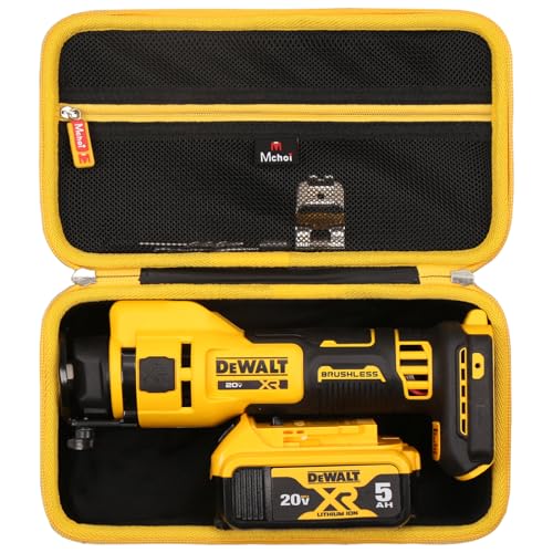 Mchoi Hard Case Fits for DEWALT 20V MAX* XR Brushless Drywall Cut-Out Tool (DCE555B), Case Only