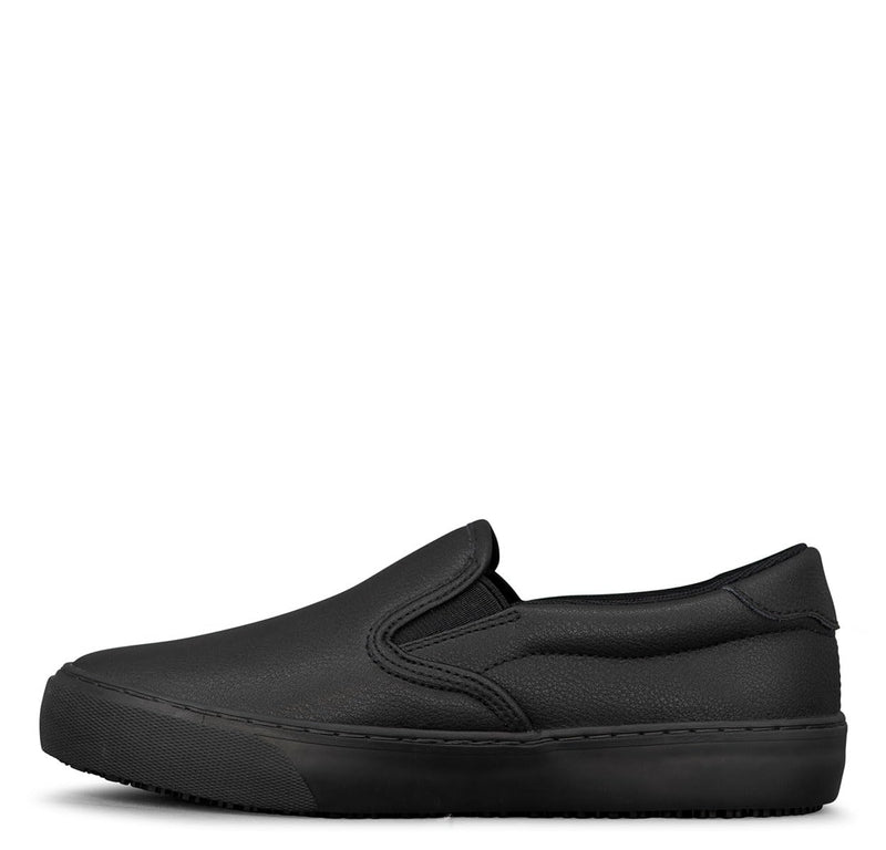 Lugz Women's Clipper Slip-Resistant Slip-on Work Sneaker 8 Black