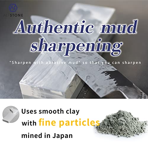 FUKAMI Whetstone Sharpening stone super finishing grit 8000 w/Nagura, 7.1" x 2.4" x 0.8" (Pro Power. Perfectly Compact for home use), Made in Japan (#8000) #8000