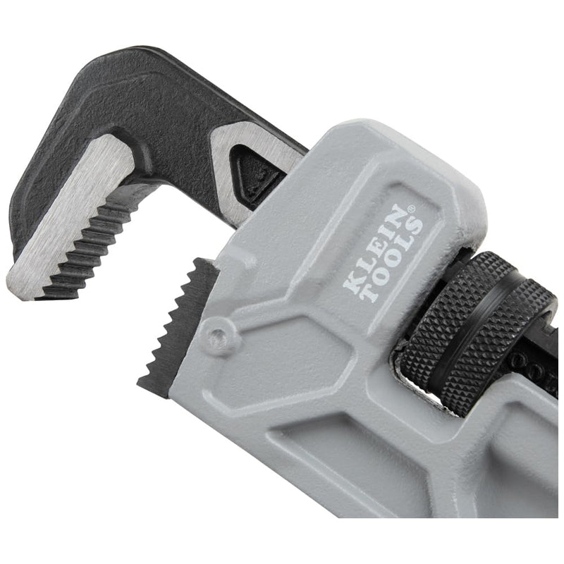 Klein Tools 68224 14-Inch Cast Aluminum Pipe Wrench, Heavy Duty Adjustable Plumbing Wrench with I-Beam Handle, 2-Inch Jaw Capacity