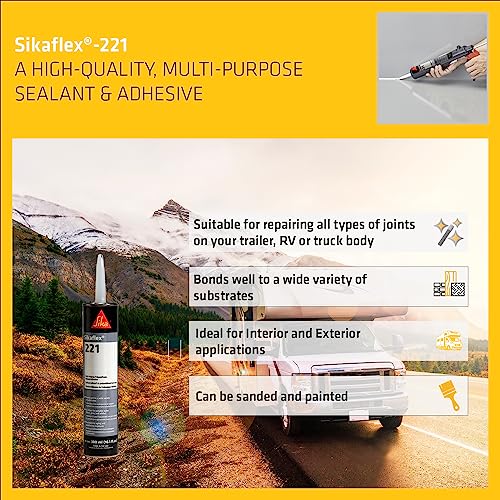 Sikaflex 291 10.1oz and Sikaflex-221 10.1oz Black Multi-Purpose Marine Grade Polyurethane Sealants and Adhesives