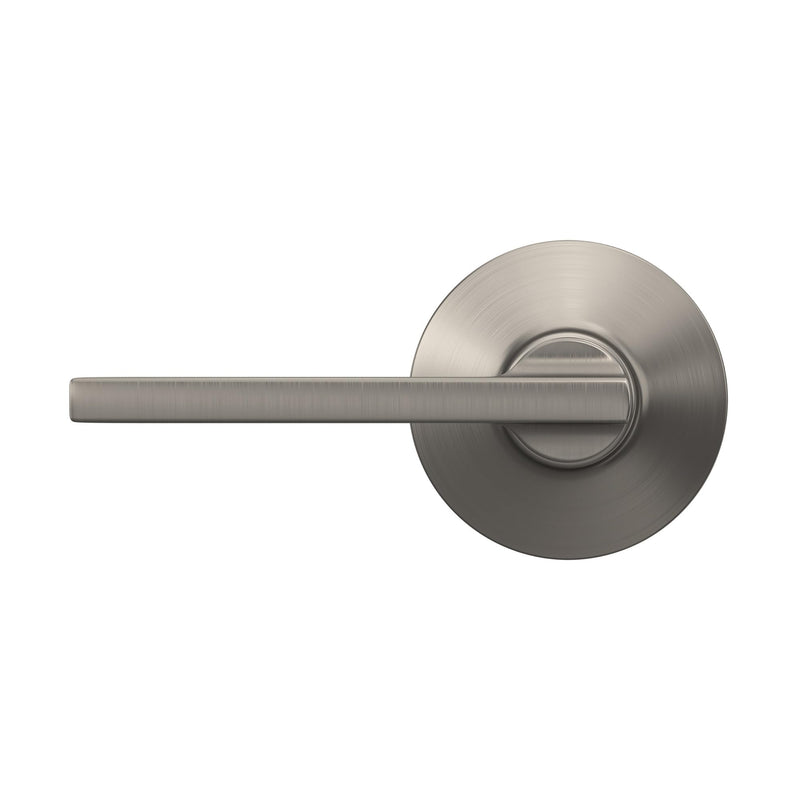 Schlage F10 LAT 619 Latitude Door Lever, Hall & Closet Passage Lock, Satin Nickel Standard