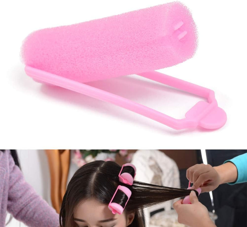 36 PCS Foam Hair Rollers, Foam Rollers Hair, Sponge Rollers for Hair, for Short/Long Volume Overnight Curls Jumbo Flexi Sponge Rods for HairCurling(Pink)