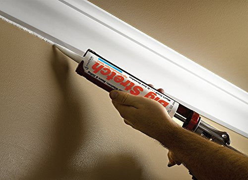 Sashco Big Stretch Acrylic Latex High Performance Caulking Sealant, 10.5 oz Cartridge, Clear
