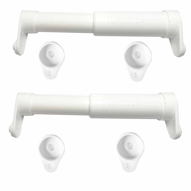 Top River Toilet Paper Holder Extender, Fit Double Rolls and Triple Rolls, Mega Rolls and Large Toilet Paper Rolls (Set of 2)