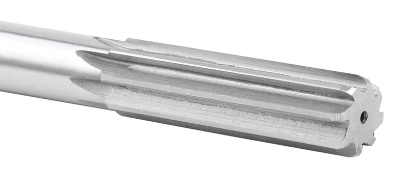Accusize Industrial Tools 16.0 mm H.S.S. M2 Straight Shank Straight Flute Chucking Reamers, Right Hand, 14.4 mm Shank Dia, 8 Flute, 9'' Oal, 0400-5160