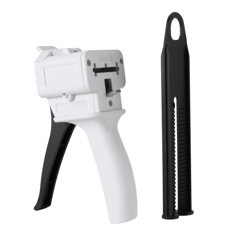 JMU Dispensing Gun 50ml, 1:1/2:1 Dental Impression Mixing Dispensing Gun Kit (Pack of 2) 1:1/2:1 (Pack of 2)