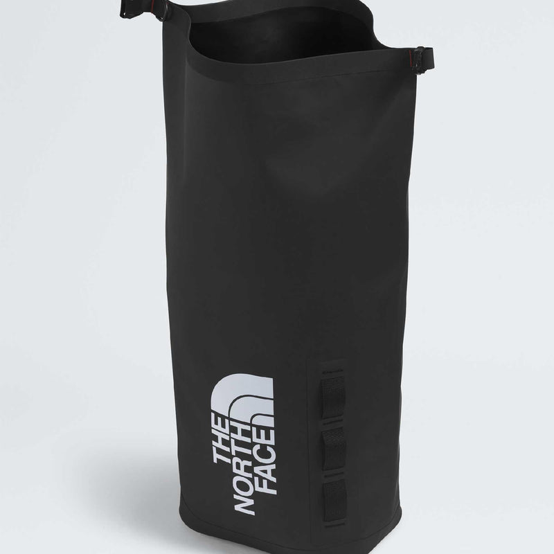 The North Face Base Camp Dry Bag - Roll-Top Waterproof Stuff Sack, Ideal for Camping Gear & Kayak Accessories, TNF Black/TNF White, 18 Liters
