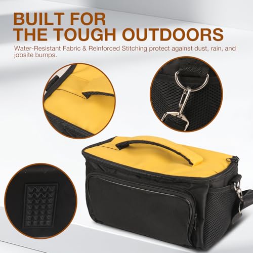 MOETER Tr-Style Survey Bag - Universal GPS/GNSS Host Bag, Water-Resistant Soft Carrying Case with Shoulder Strap for Total Station, Survey Equipment & Accessories (Fits T/TR/S-Style Receivers)
