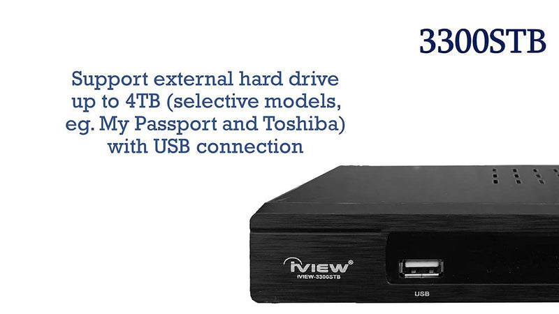  [AUSTRALIA] - iView 3300STB ATSC Converter Box with Recording, Media Player, Built-in Digital Clock, Analog to Digital, QAM Tuner, HDMI, USB 3300STBA (New firmware)