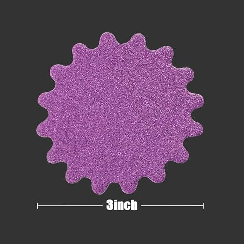 MAXMAN 3" Sanding Discs 152Pcs, 80-10000 Grit Wavy Sand Paper, for Drill Grit(80-10000)