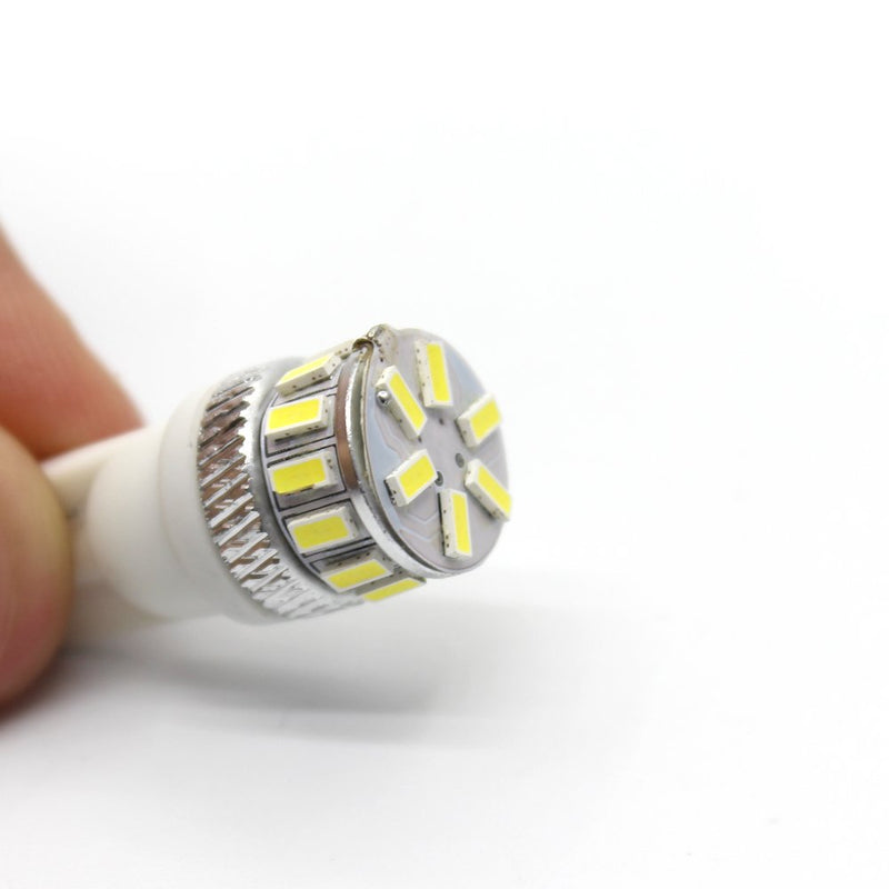 Alla Lighting T10 Wedge 194 168 2825 W5W LED Bulbs, 6000K White License, Reverse, Trunk, Marker, Parking, Door, Map, Dome Lights Lamps, 360° Light 4014 18-SMD Super Bright 558 161 175