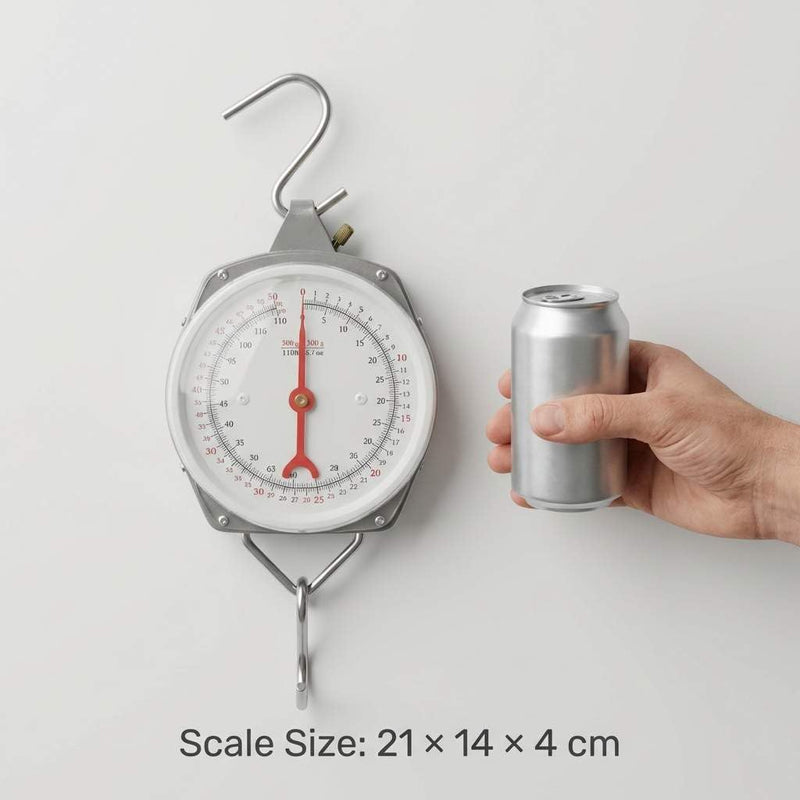 QWORK Precision Hanging Scale, 110lbs / 50kg Capacity, Dual Unit, Heavy Duty