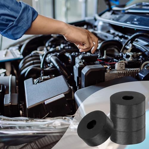uxcell 84Pcs Rubber Spacers 20mm OD x 6mm ID x 8mm Thick Round Anti Vibration Spacer Rubber Bushing 84