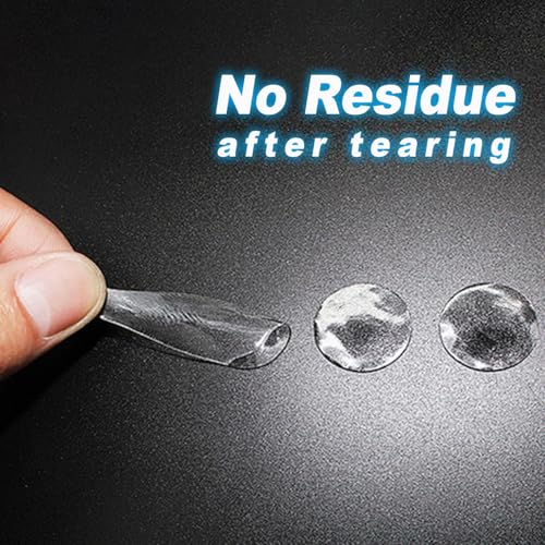 350pcs Clear Double-Sided Sticky Adhesive Dots, 6mm/0.24” Round Transparent Acrylic Nano Glue Pads Heavy Duty, Removable Waterproof Strong Traceless Sticker for Balloons Envelopes Note Craft Photo DIY Diameter: 6mm / 0.24”