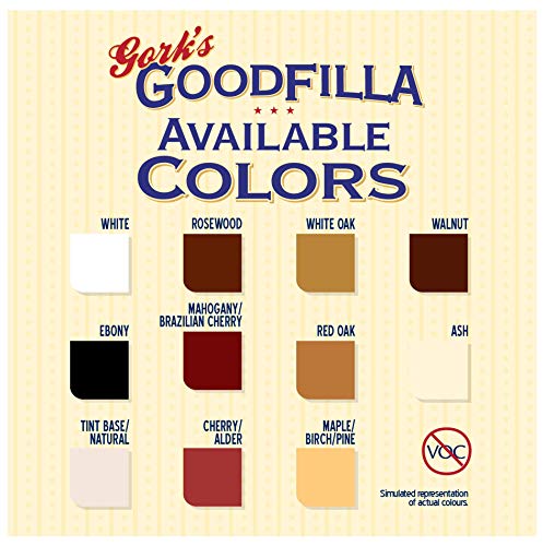 Wood & Grain Filler Powder - Innovative Formula - Filla-in-A-Bag - White Oak - 12 oz By Goodfilla | Repairs, Finishes & Patches | Paintable, Stainable, Sandable & Quick Drying | Zero Waste