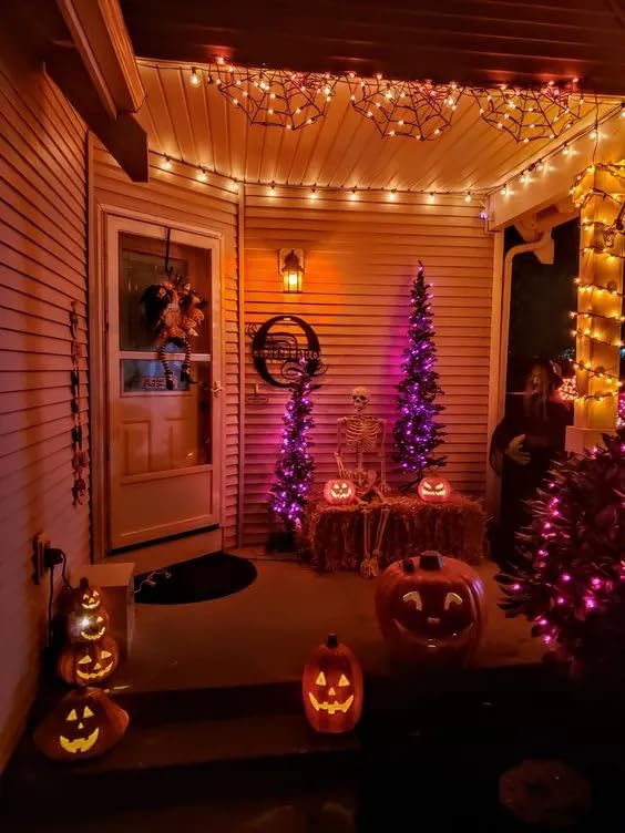 Hompavo 【Upgraded】 LED Flame Light Bulbs, 4 Modes Flickering Light Bulbs with Upside Down Effect, E26/E27 Flame Bulb for Halloween, Christmas, Party, Indoor and Outdoor Home Decoration (4 Pack) 4 Pack