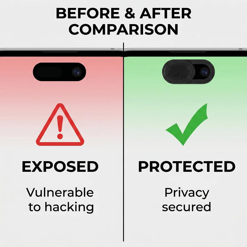 25Pcs Camera Cover Slider, Webcam Privacy Protector for Laptops | Slides open/close easily, Fits most laptops, tablets, phones, Protects privacy from hackers, Reusable