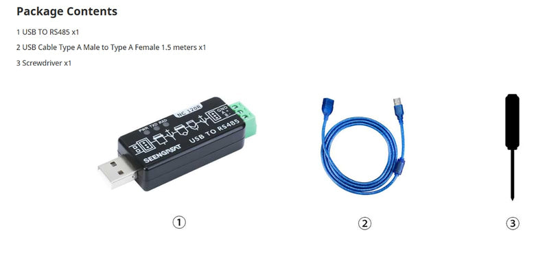 USB to RS485 Converter Industrial Bidirectional Converter RS485 to USB Original FT232RL & SP485EEN Fast Communication with Protection Circuits ESD Protection